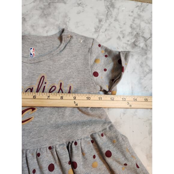 NBA Cleveland Cavaliers Girls' Short Sleeve Twirl Dress Size Medium‎ 5/6 - Picture 5 of 6